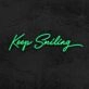 Keep Smiling Neon Sign for Positive and Happy Spaces