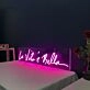 La Vita E Bella Italian Neon Sign for Elegant and Stylish Spaces