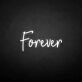 'Forever' neon sign