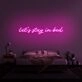 Let's Stay In Bed V1 Neon Sign for Cozy and Relaxing Spaces