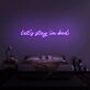 Let's Stay In Bed V1 Neon Sign for Cozy and Relaxing Spaces