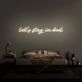 Let's Stay In Bed V1 Neon Sign for Cozy and Relaxing Spaces