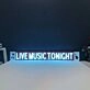 Live Music Tonight Neon Sign for Music Lovers and Venues