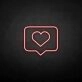 Love letter' neon sign