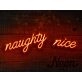 Naughty Nice Neon Sign for Festive and Fun Spaces