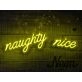 Naughty Nice Neon Sign for Festive and Fun Spaces