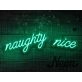 Naughty Nice Neon Sign for Festive and Fun Spaces