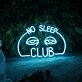 No Sleep Club Neon Sign for Night Owls and Fun Spaces