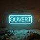 Ouvert Neon Sign for French-speaking Businesses