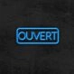 Ouvert Neon Sign for French-speaking Businesses