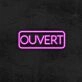 Ouvert Neon Sign for French-speaking Businesses