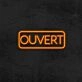 Ouvert Neon Sign for French-speaking Businesses