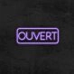 Ouvert Neon Sign for French-speaking Businesses