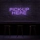 Pick up Here Neon Sign for Cafes and Restaurants