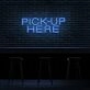 Pick up Here Neon Sign for Cafes and Restaurants
