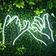 Pinky Finger Promise Neon Sign for Friendship and Positive Spaces