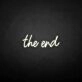 The end' neon sign