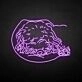 Teddy dog' neon sign