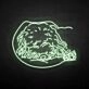 Teddy dog' neon sign