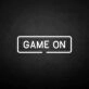 'Play on' neon sign