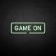 'Play on' neon sign