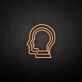 'HEAD' neon sign