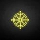 'Compass' neon sign