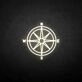 'Compass' neon sign