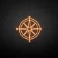 'Compass' neon sign