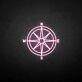 'Compass' neon sign