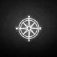 'Compass' neon sign