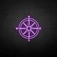 'Compass' neon sign