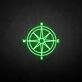'Compass' neon sign