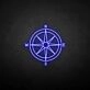'Compass' neon sign