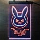 Overwatch Dva Bunny Dual LED Neon Sign for Gaming Fans