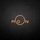 'Moon circle' neon sign