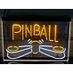 Pinball Machine Dual LED Neon Sign for Gaming and Fun Spaces
