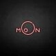 'Moon circle' neon sign