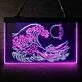 The Great Wave Off Kanagawa Japan Dual LED Neon Sign for Artistic and Cultural Spaces
