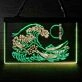 The Great Wave Off Kanagawa Japan Dual LED Neon Sign for Artistic and Cultural Spaces