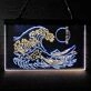 The Great Wave Off Kanagawa Japan Dual LED Neon Sign for Artistic and Cultural Spaces
