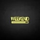 'Weekend' neon sign