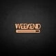 'Weekend' neon sign