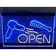 Barber Open Hair Cut Salon Dual LED Neon Sign for Barber Shops