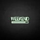'Weekend' neon sign