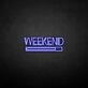 'Weekend' neon sign