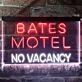 Bates Motel No Vacancy Halloween Dual LED Neon Sign for Halloween and Fun Spaces