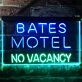 Bates Motel No Vacancy Halloween Dual LED Neon Sign for Halloween and Fun Spaces