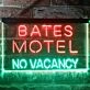 Bates Motel No Vacancy Halloween Dual LED Neon Sign for Halloween and Fun Spaces