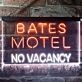Bates Motel No Vacancy Halloween Dual LED Neon Sign for Halloween and Fun Spaces